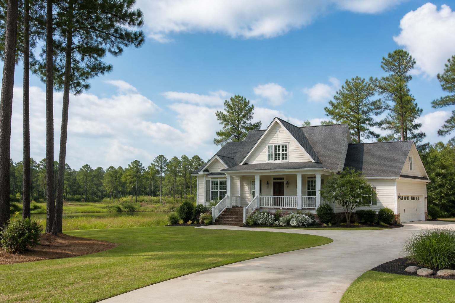 Spacious homes and tall pines in Hampstead